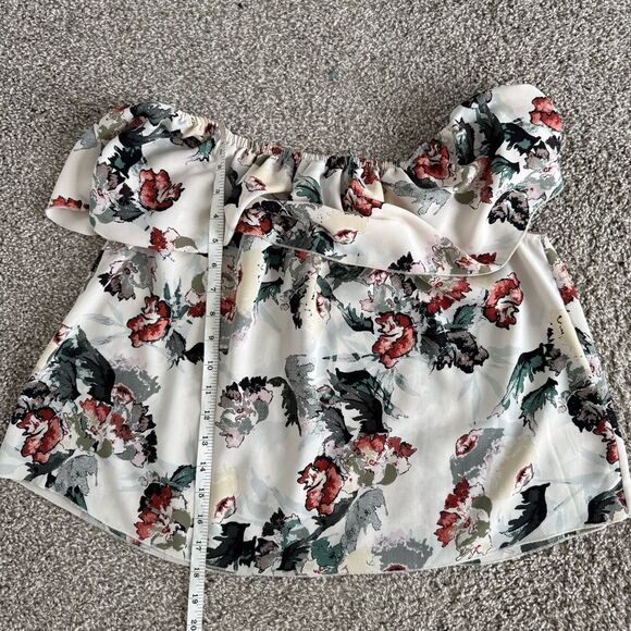 WILFRED | Floral off the shoulder 100% silk blouse - Picture 10 of 10